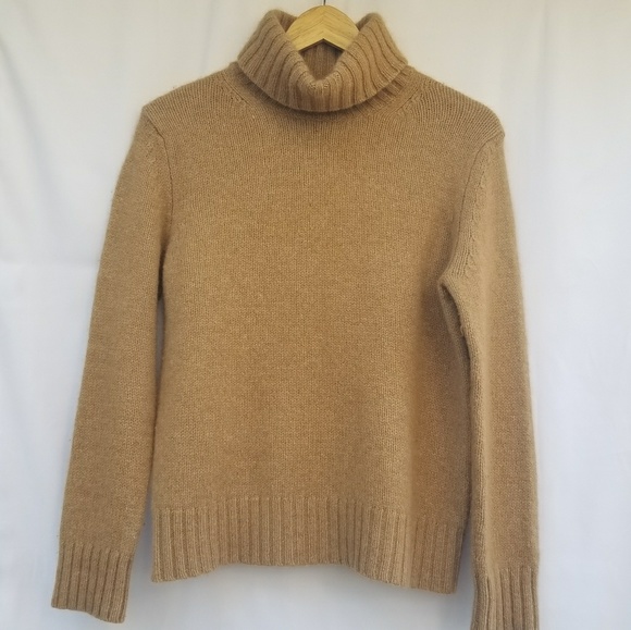 The Limited Sweaters - The Limited wool turtleneck sweater beige medium